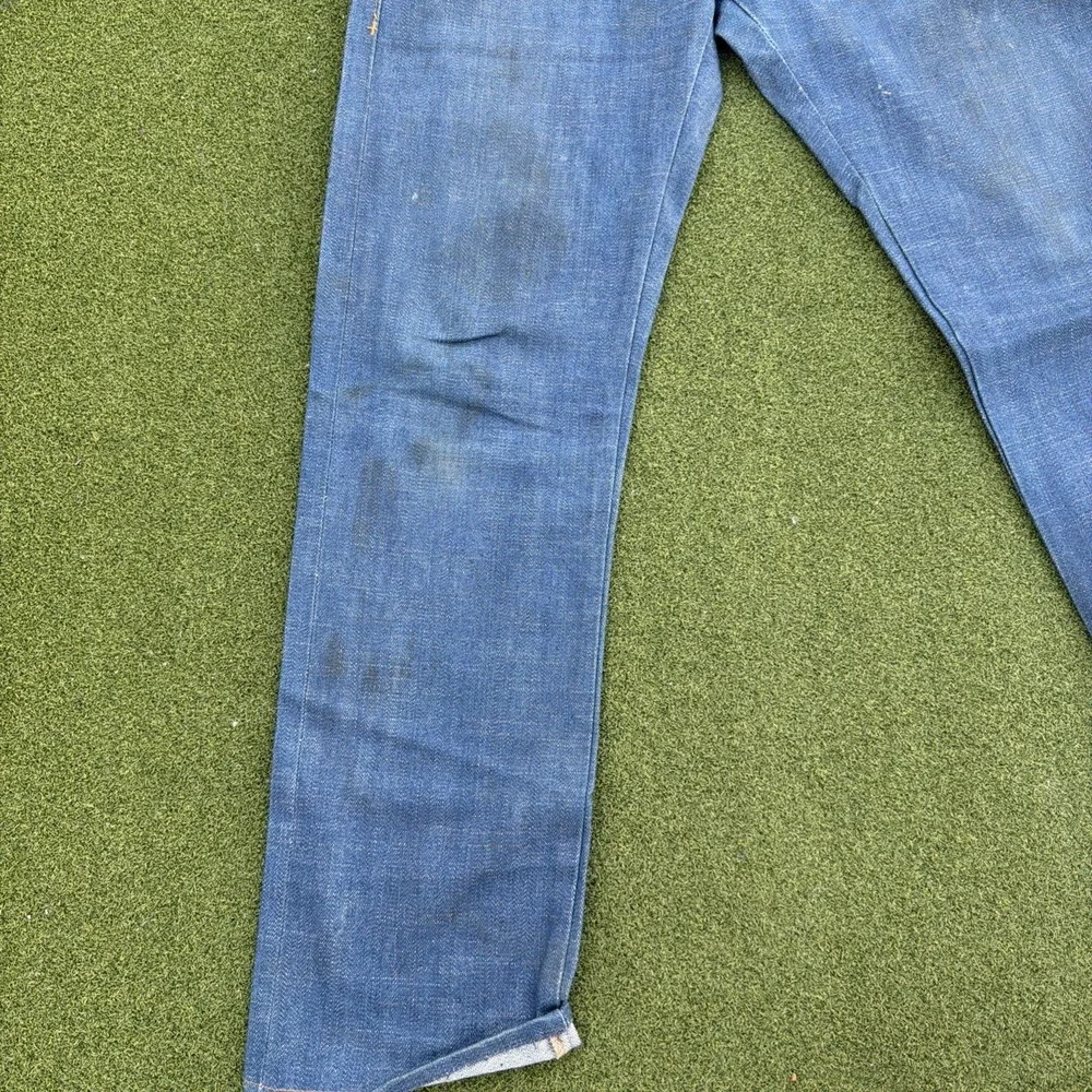 Naked & Famous Jeans Mens 33 Blue Royalcast Selvedge Denim Skinny Guy 016691